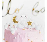 Luck and Luck Lot de 5 bougies d'anniversaire Little Star Moon Cloud