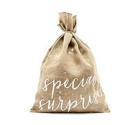 Luck and Luck Sac cadeau en toile de jute « Special Surprise » pour Noël