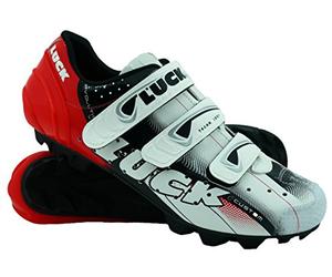 LUCK Chaussure de Cyclisme Extreme MTB, avec Semelle en Carbone, fabriquée en Une Seule pièce de Microfibre, sans Coutures. (48 EU)