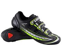 LUCK Chaussure de Cyclisme Mega, pour Route, avec Semelle en Carbone et Triple Bande Velcro. (42 EU)