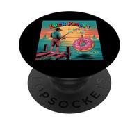 Luck Favors The Angler with The Last Donut PopSockets PopGrip Adhésif