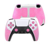 Luck&Link Poignée de manette pour PS5 DualSense - Antidérapante - Absorbant la transpiration - Boutons - PS5 DualSense, rose fluo normal, FHT-PS5-ALL