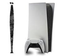 Luck&Link Stickers Skin ps5 Console Partie Centrale protège la Peau texturée Stickers Anti - Rayures, ps5 Digital & Disc Edition (Fibre de Carbone Forgée-Noir, PS5(2020))