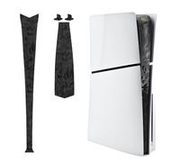 Luck&Link Stickers Skin ps5 Slim Console Partie Centrale protège la Peau texturée Stickers Anti - Rayures, ps5 Slim Digital & Disc Edition (Ombre Camouflage-Noir, PS5 Slim(2023))
