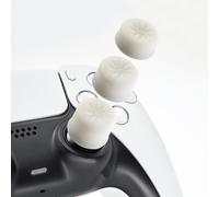 Luck&Link Thumb Grip Kit joystick couvercle analogique pour Switch Pro/PS5 Dualsense/Xbox[XSX/XB1] (Blanc)