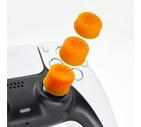 Luck&Link Thumb Grip Kit Joystick Couvercle analogique pour Switch Pro/PS5 Dualsense/Xbox[XSX/XB1] (Couleur Orange)