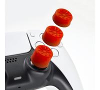 Luck&Link Thumb Grip Kit joystick couvercle analogique pour Switch Pro/PS5 Dualsense/Xbox[XSX/XB1] (Rouge)