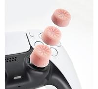 Luck&Link Thumb Grip Kit joystick couvercle analogique pour Switch Pro/PS5 Dualsense/Xbox[XSX/XB1] (rose)