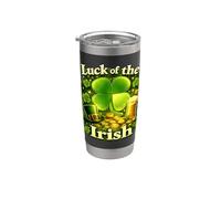 Luck of the Irish Clover Beer St Patrick Gobelet isotherme en acier inoxydable double paroi