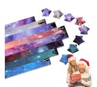Luck Star Bandes de papier pliantes pour loisirs créatifs, décorations d'étoiles, loisirs créatifs, bandes porte-bonheur colorées, pour enfants, bricolage