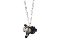 Luck Trader Collier avec pendentif bébé loutre en porcelaine - Bijoux plaqué argent - Lucky Spiritual