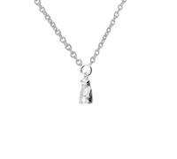 Luck Trader Collier avec pendentif bébé pingouin en argent sterling 925, chaîne de 46 cm
