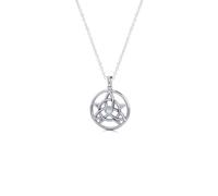 Luck Trader Collier avec pendentif en argent sterling 925 avec pierre de lune arc-en-ciel et druide celtique