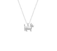 Luck Trader Collier avec pendentif en forme de chiot écossais en argent sterling 925 massif