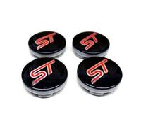 Luck16888 4 pcs 54 mm St Racing Noir Rouge Centre Moyeu de Roue Caps Emblème Coque Cp9 C-1 a096-aa