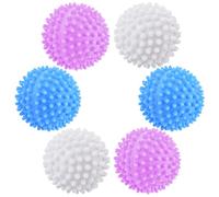 Luckaide Boules de séchage, lot de 6 boules de lavage pour doudounes, boule de lavage pour machine à laver, boule de sèche-linge, boules de séchage réutilisables, Dryer Balls, boules de sèche-linge