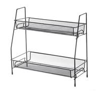 LUCKCDUO Élégante étagère de rangement à 2 couches pour des solutions de rangement pratiques dans les maisons et les espaces commerciaux (L blanc)