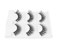 LUCKDANO 3 Paires de Faux Cils Magnétiques, Cils Naturels 5D Réutilisables avec Technologie Imperméable Coupe-vent, pour un Effet Yeux Profonds et un Port Confortable