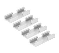 LUCKDANO 4pcs T Track Kit d'intersection T Track Accessoires Connecteur de Piste de Menuiserie avec Trous de Montage Alliage en Aluminium pour les Gabarits et les Accessoires de Travail du Bois