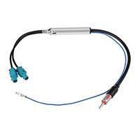 LUCKDANO Adaptateur d'antenne de Voiture Adaptateur d'antenne Stéréo 'autoradio Double Câble Fakra à Mâle Din pour Véhicules et