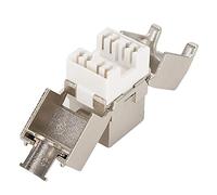 LUCKDANO Adaptateur de Module Réseau, Coupleur d'insertion, avec Surveillance d'interface Femelle CAT7 10G pour PC