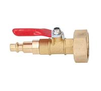 LUCKDANO Adaptateur d'éruption d'hiver en Laiton - Connecteur Rapide Mâle 1/4" avec Filetage GHT Mâle 3/4" - Indispensable pour l'hivernage des Camping-Cars et des Yachts (Femelle)