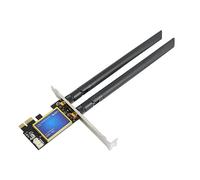 LUCKDANO Adaptateur Réseau Fil PCIE WiFi Card 1200 Mbps Double Bande 2,4 GHz 5 GHz 4.0 avec 2 Antennes à Gain élevé pour Ordinateur de Bureau 7 8 10
