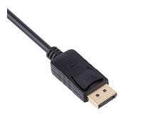 LUCKDANO Affichage du Port à l'Adaptateur, DisplayPort to Cable DisplayPort to Adaptateur 25,5 Cm Longueur 1080p 15 Mètres Longue Distance Mâle à Femme pour PC
