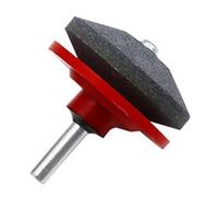 LUCKDANO Affûteur de Lame de Tondeuse à Gazon, Affûteur Universel, Pierre de Roue de Meuleuse pour Perceuse électrique et Perceuse à Main, Tige de 1/4 de Pouce (Rouge)