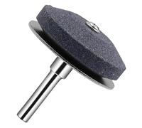 LUCKDANO Affûteur de Lame de Tondeuse à Gazon, Affûteur Universel, Pierre de Roue de Meuleuse pour Perceuse électrique et Perceuse à Main, Tige de 1/4 de Pouce (Silver)