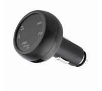 LUCKDANO Allume-cigare, USB Double Affichage Numérique LED Voltmètre Thermomètre Allume-cigare Chargeur de Voiture USB pour Véhicules 12 V-24 V (Bleu rouge)