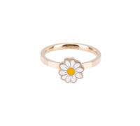 LUCKDANO Anneau de Fleur de Fleurs de Marguerite Rotative Ring Ring Regard pour le Soulagement de l'anxiété avec Alliage de Taille de Rotation Lisse