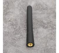 LUCKDANO Antenne de Voiture Courte pour Voiture - Antenne de Signal Radio AM/FM - Pièces Modifiées Universelles avec 3 Vis - Conception en Aluminium Noir Durable - Améliore la Réception Radio