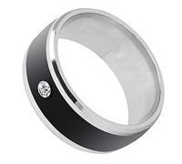 LUCKDANO Bague Intelligente Multifonction NFC | Appareil Portable Magique | Étanche et sans Batterie | Sécurité des Données Personnelles | Taille 11 (taille13)