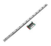 LUCKDANO Bloc Coulissant de 9 Mm de Largeur - Rail de Mouvement Linéaire de Précision pour Petits équipements - Acier à Roulement Durable - Longueur 100 Mm (260)