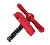 LUCKDANO Boucle C Pliable, Robinet de Vélo Pliant Claie de Charnière de Guidon C Bouette avec la Poignée de Guidon en Aluminium Facile à Tourner en Aluminium (Rouge)
