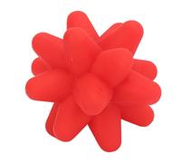 LUCKDANO Boule de Massage Yoga Hérisson Boule de Massage en Silicone pour la Relaxation Musculaire avec Conception à Pois Soulagement de la Douleur Profonde Portable et Facile à (rouge)