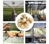 LUCKDANO Buse d'atomisation en Laiton, Pulvérisateur Basse Pression de 0.5mm pour la Brumisation, l'aménagement Paysager et l'humidification, Conception étanche 10 Pièces