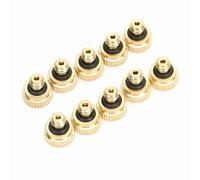 LUCKDANO Buse de Pulvérisation d'atomisation Basse Pression d'eau du Robinet de 10 Pièces de 0,2 Mm - Une Buse 'atomisation Fine Adaptée au Refroidissement Extérieur, à l'aménagement Paysager et