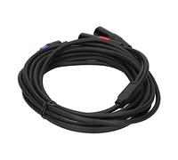 LUCKDANO Câble Adaptateur de Connecteur Stéréo Mâle vers Double 2 XLR Mâle 3,5 Mm - Convertisseur de Haute qualité pour Mixeur et Amplificateur - Fil PVC 6 Mm, Cuivre sans Oxygène 24 AWG (#3)