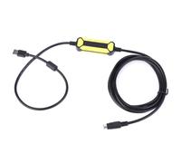 LUCKDANO Câble de Données USB, SC09, FX PLC, adapté pour la Série FX, Câble de Programmation de 2,5 Mètres avec Indicateur LED intégré, Coque en PVC Résistante à l'eau et Robuste, Anneau
