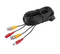 LUCKDANO Câble d'extension CCTV BNC + 2,1 Mm DC - Câble Coaxial Vidéo de Haute qualité de 5 M pour Usage Commercial et Résidentiel - Installation DIY Sûre et Fiable (10M)