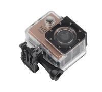 LUCKDANO Caméra d'action 7 Couleurs Mini Caméscope DV 1080P HD écran 2.0 Pouces avec étui Support de Vélo pour L'enregistrement sous-Marin des Sports de Cyclisme (Gold)