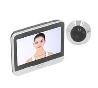 LUCKDANO Caméra de Judas sans Fil 1080p HD, Moniteur Couleur 4,3 Pouces, Angle de Vision de 120° avec Vision Nocturne, Judas de Porte numérique pour la sécurité de la Maison connectée
