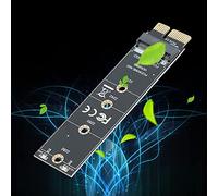 LUCKDANO Carte Riser de Disque Dur, Carte Adaptateur, avec Aileron de Refroidissement Noir pour Ssd avec des Tailles de 2230/2242/2260/2280