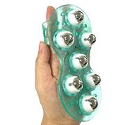 LUCKDANO Ce Masseur en Forme de Paume avec Sept Boules de Massage Roulantes Tourne à 360 Degrés et Est Conçu pour le Massage manuel. Il Soulage la Fatigue, Améliore la Circulation Sanguine et