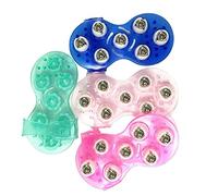 LUCKDANO Ce Masseur en Forme de Paume avec Sept Boules de Massage Roulantes Tourne à 360 Degrés et Est Conçu pour le Massage manuel. Il Soulage la Fatigue, Améliore la Circulation Sanguine et