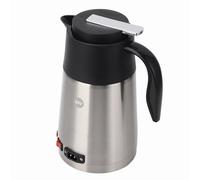 LUCKDANO Chauffe-eau de Voiture Bouilloire de Voiture Portable 1200 Ml - Chauffe-eau de Voyage 12 V pour Boissons Chaudes | Acier Inoxydable et Arrêt Automatique | Idéal pour les Voyages en et le