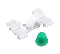 LUCKDANO CLIPS de Garniture, CLIPS de Garniture Intérieure du Panneau de Porte de Voiture de Fixation 50 PCS PLAST WHITE PLAST DOR DORTE RETENUS