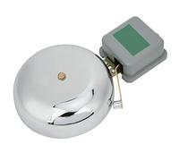 LUCKDANO Cloche électrique Anti-étincelles, Type de Battement Externe, Cloches d'école en Acier Inoxydable, AC220V, Diamètre de 150mm pour des Alertes Fiables